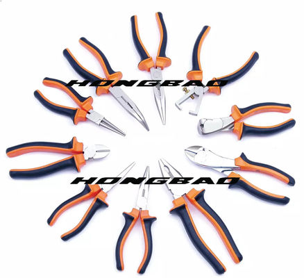 45#Carbon ο χάλυβας βύθισε τη λαβή 6 &quot; 8 &quot; υψηλές μη τυποποιημένες ώμων αμερικανικές καμμμένες τύπος πένσες συνδυασμού μύτης διαγώνιες